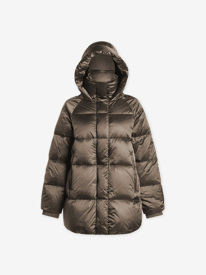 Varley Brushed Olive Metallic Canton Down Jacket
