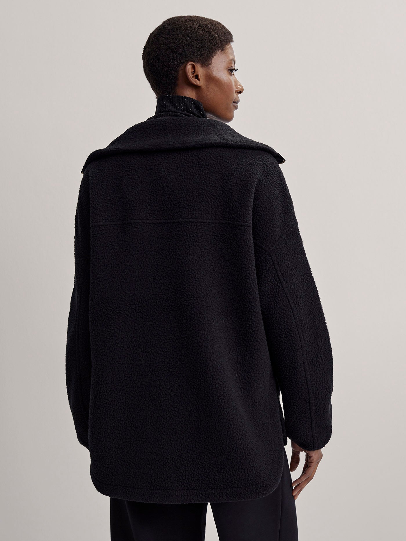 Varley Black Donley Fleece Jacket