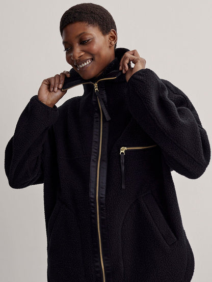 Varley Black Donley Fleece Jacket