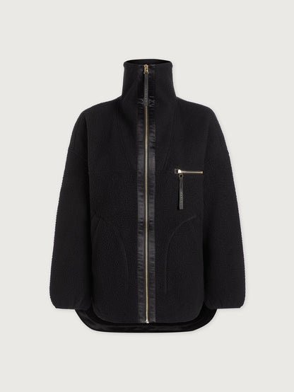 Varley Black Donley Fleece Jacket