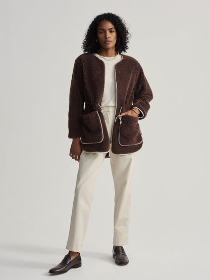 Varley French Roast Angelina Sherpa Coat