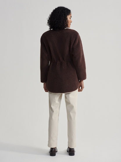 Varley French Roast Angelina Sherpa Coat