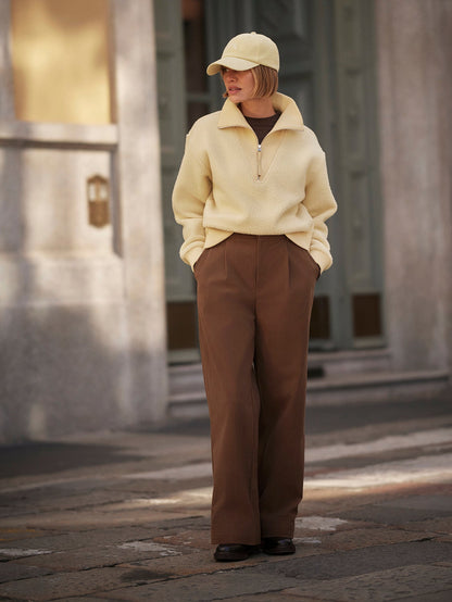 Varley Reed Yellow Jaylin Half Zip Fleece