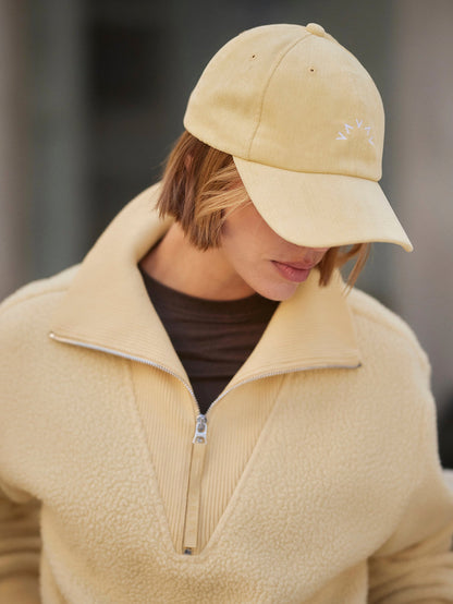 Varley Reed Yellow Jaylin Half Zip Fleece