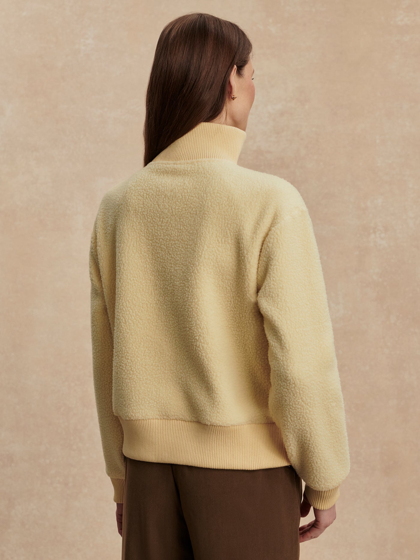 Varley Reed Yellow Jaylin Half Zip Fleece
