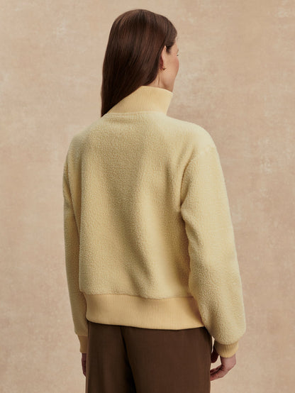 Varley Reed Yellow Jaylin Half Zip Fleece