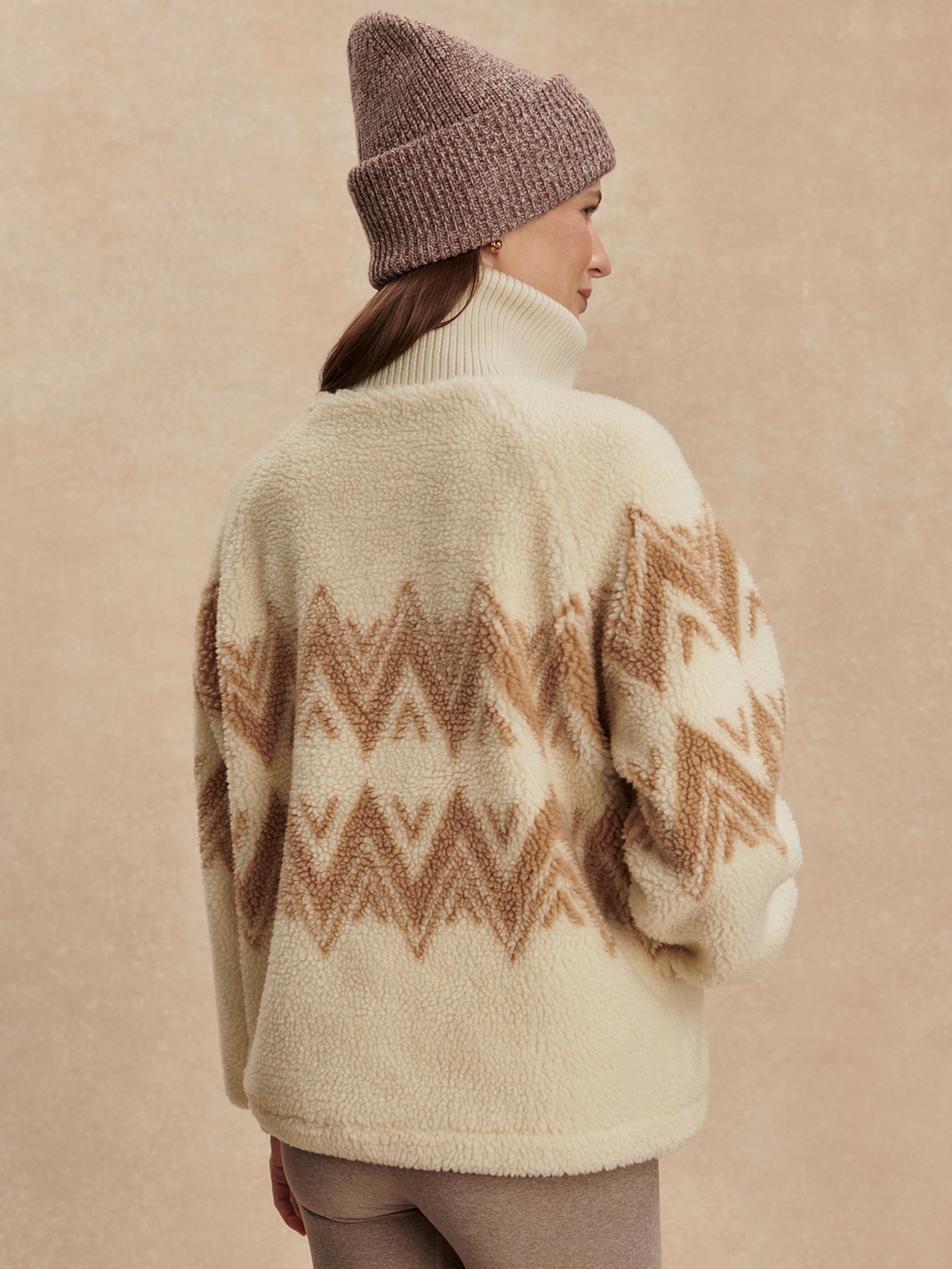 Varley Egret Hendrik Half Zip Sherpa