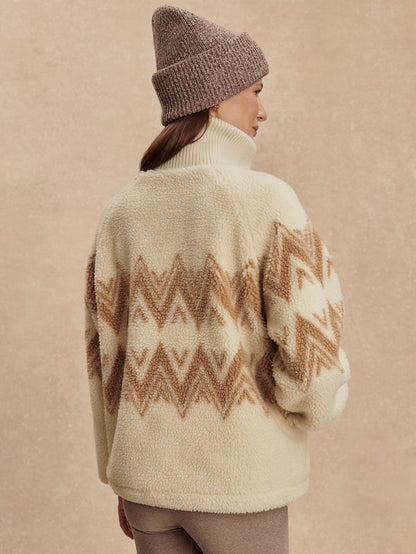 Varley Egret Hendrik Half Zip Sherpa