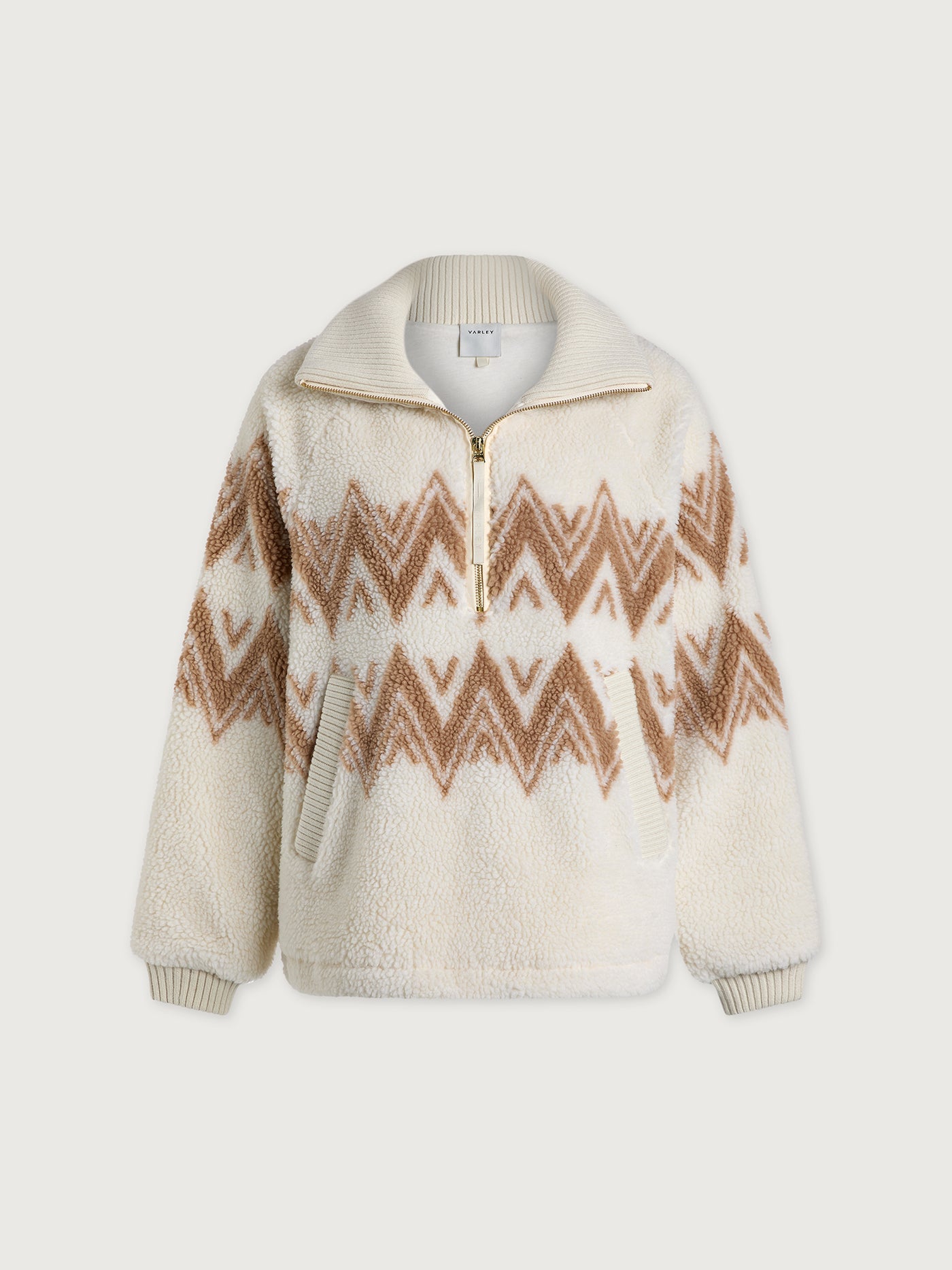 Varley Egret Hendrik Half Zip Sherpa