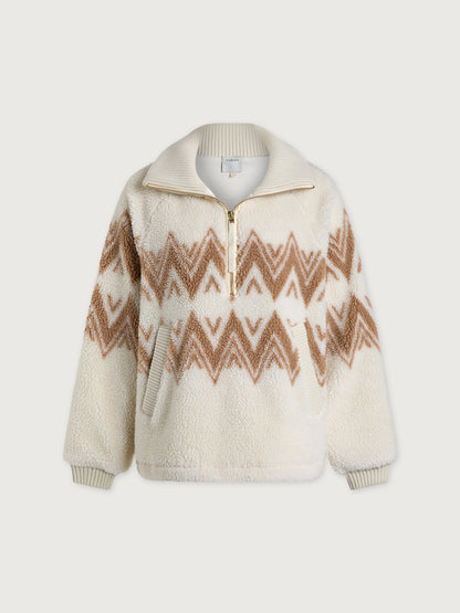 Varley Egret Hendrik Half Zip Sherpa