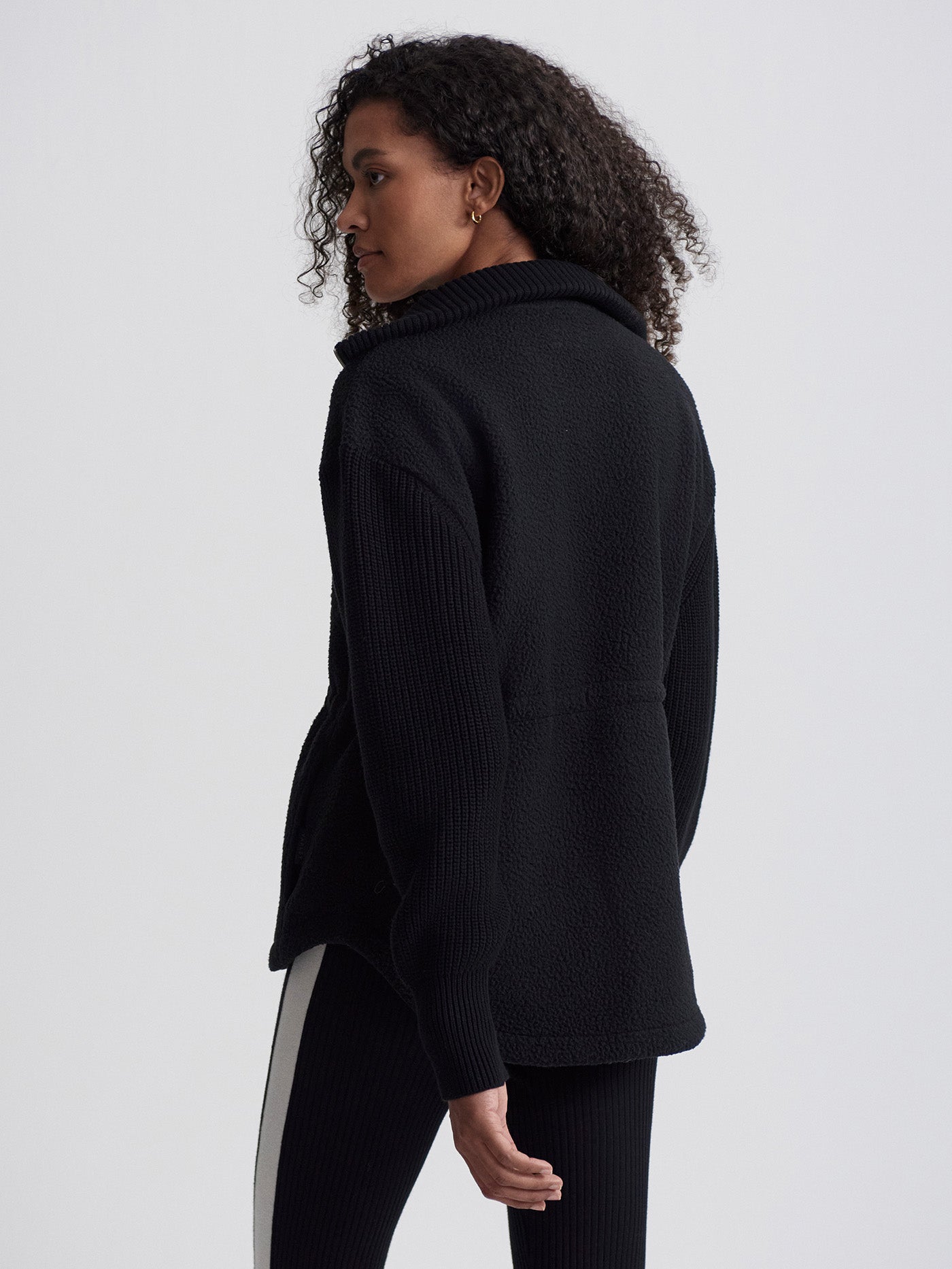 Varley Black Renea Fleece Jacket