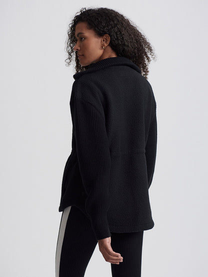 Varley Black Renea Fleece Jacket