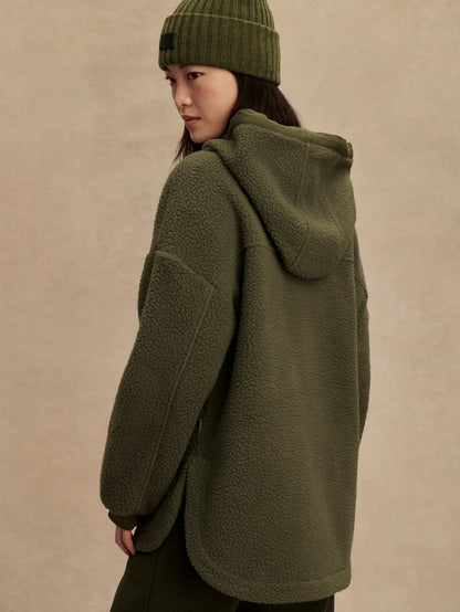 Varley Racing Olive Fey Relaxed Fleece