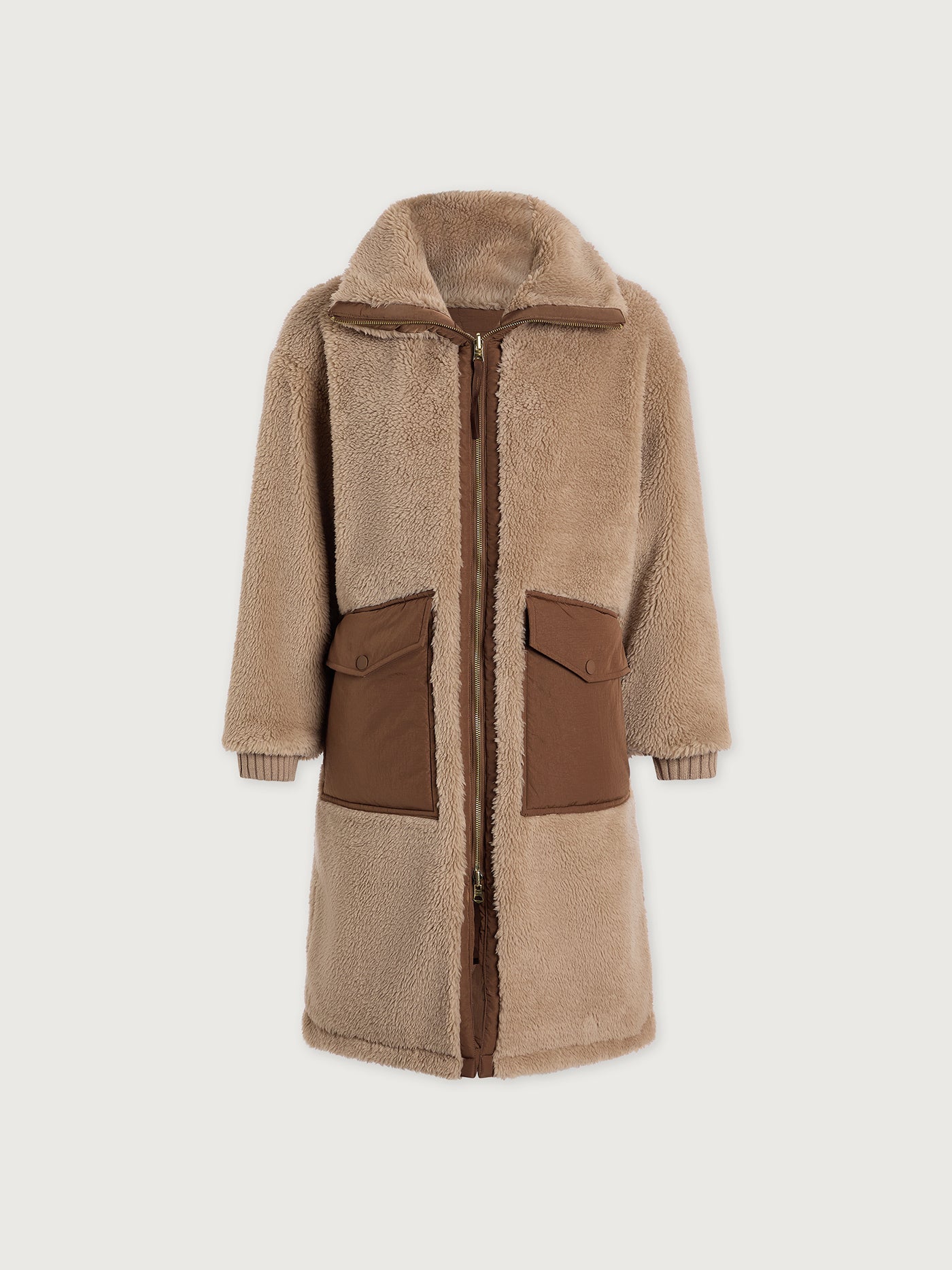 Varley Light Taupe/ Cocoa Dust Theia Reversible Coat
