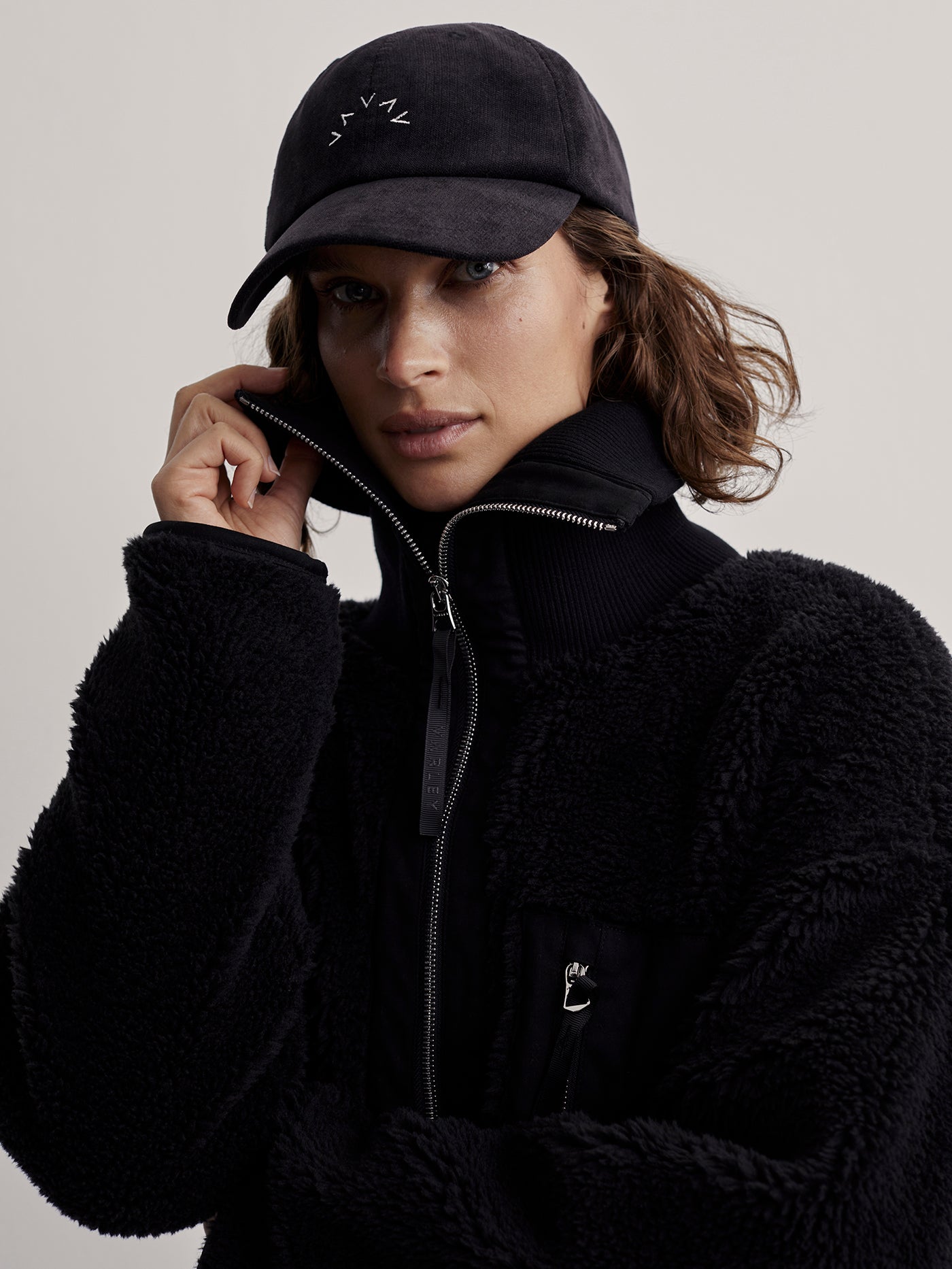 Varley Black Myla Zip Through Jacket | VARLEY US