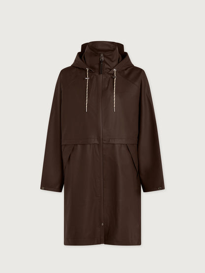 Varley Dark Truffle Kirsten Raincoat