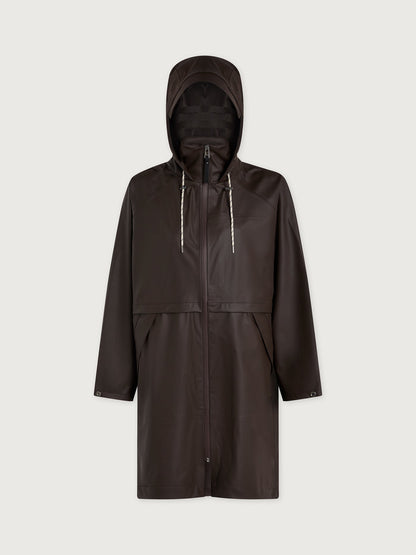 Varley Dark Truffle Kirsten Raincoat