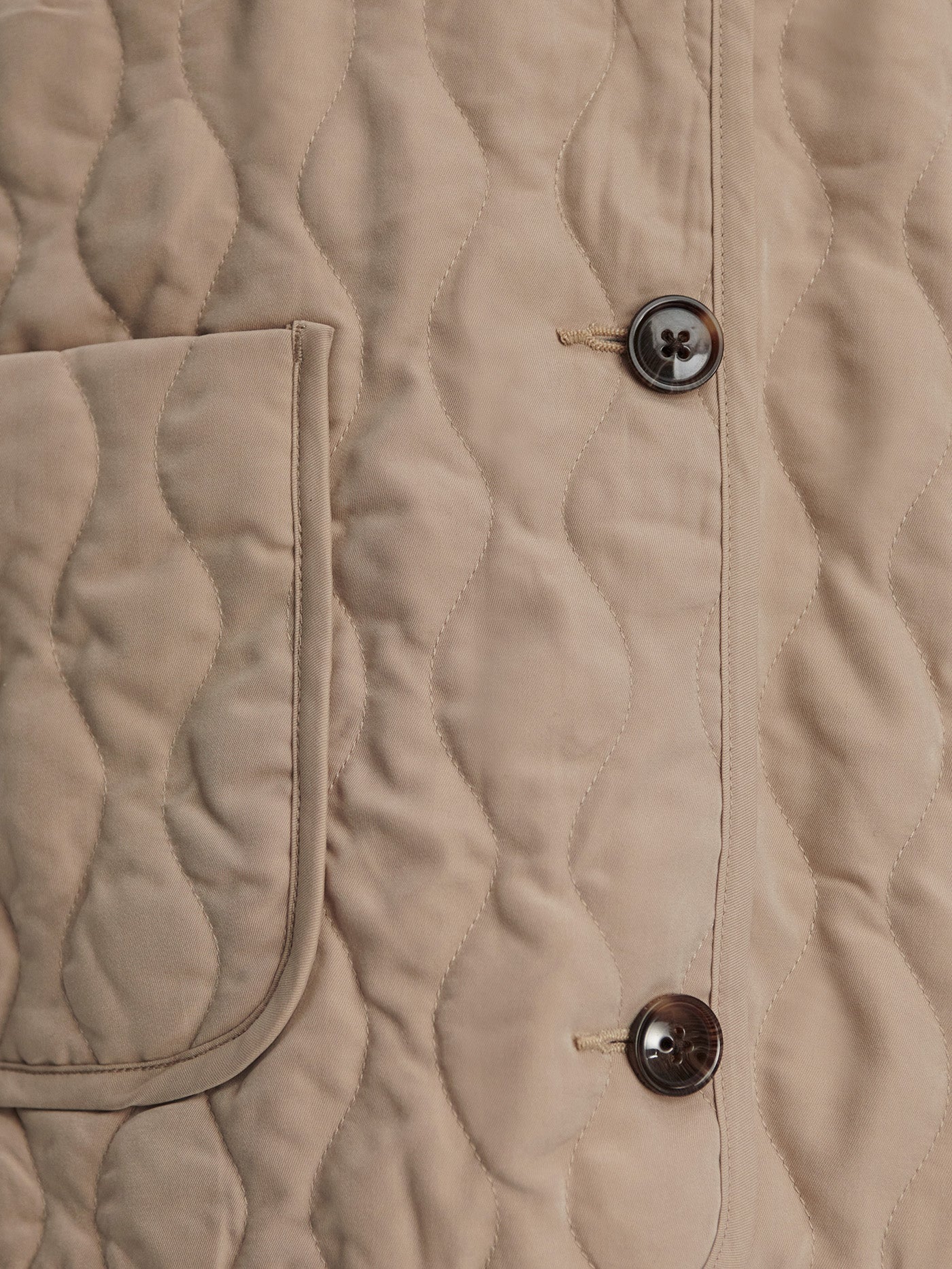 Varley Light Taupe Karla Quilted Gilet
