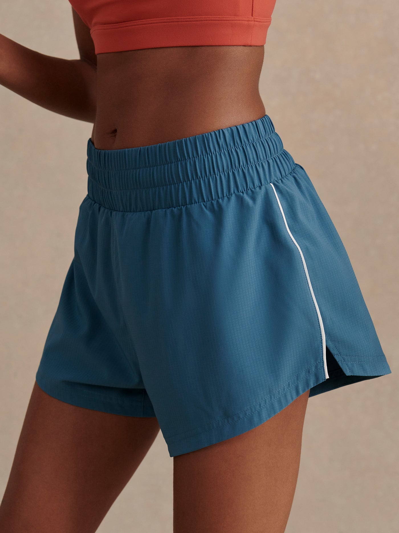 Varley Mallard Blue Kallin Piped Running Short 3