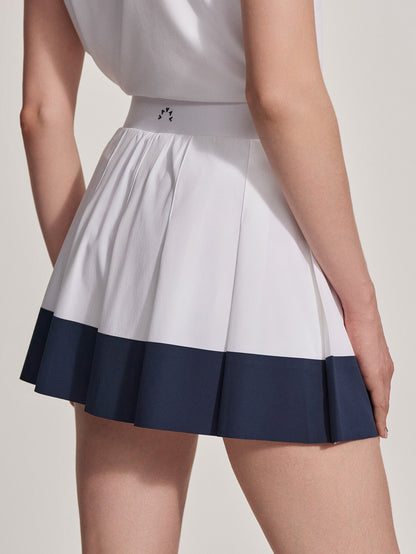 Varley White/ Blue Nights Chase High-Rise Skort 14'' | VARLEY US