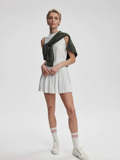 Varley White Clemency High Rise Skort 13.5