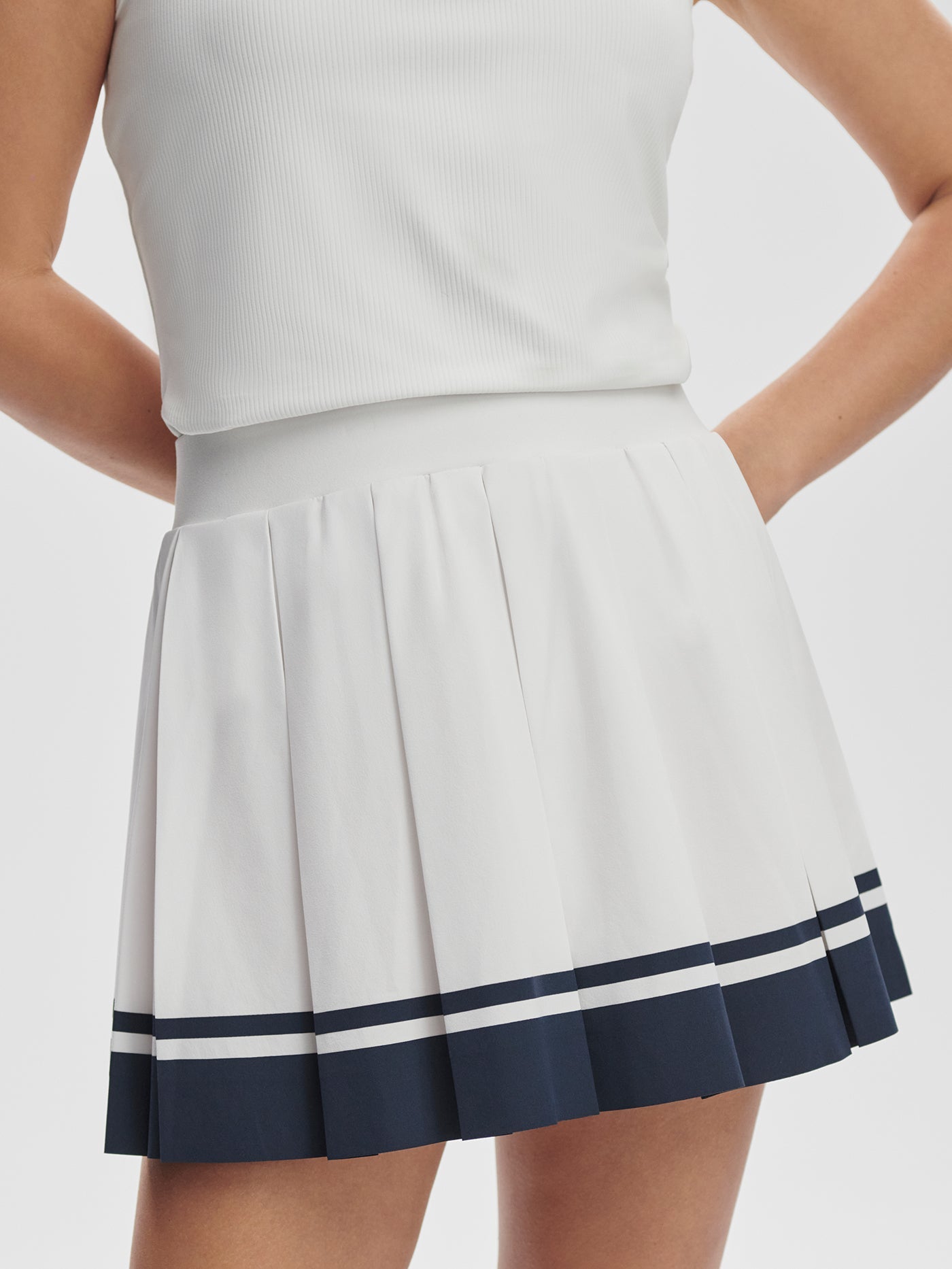 Varley White/ Blue Nights Mariam 2 in 1 Skort 14.5