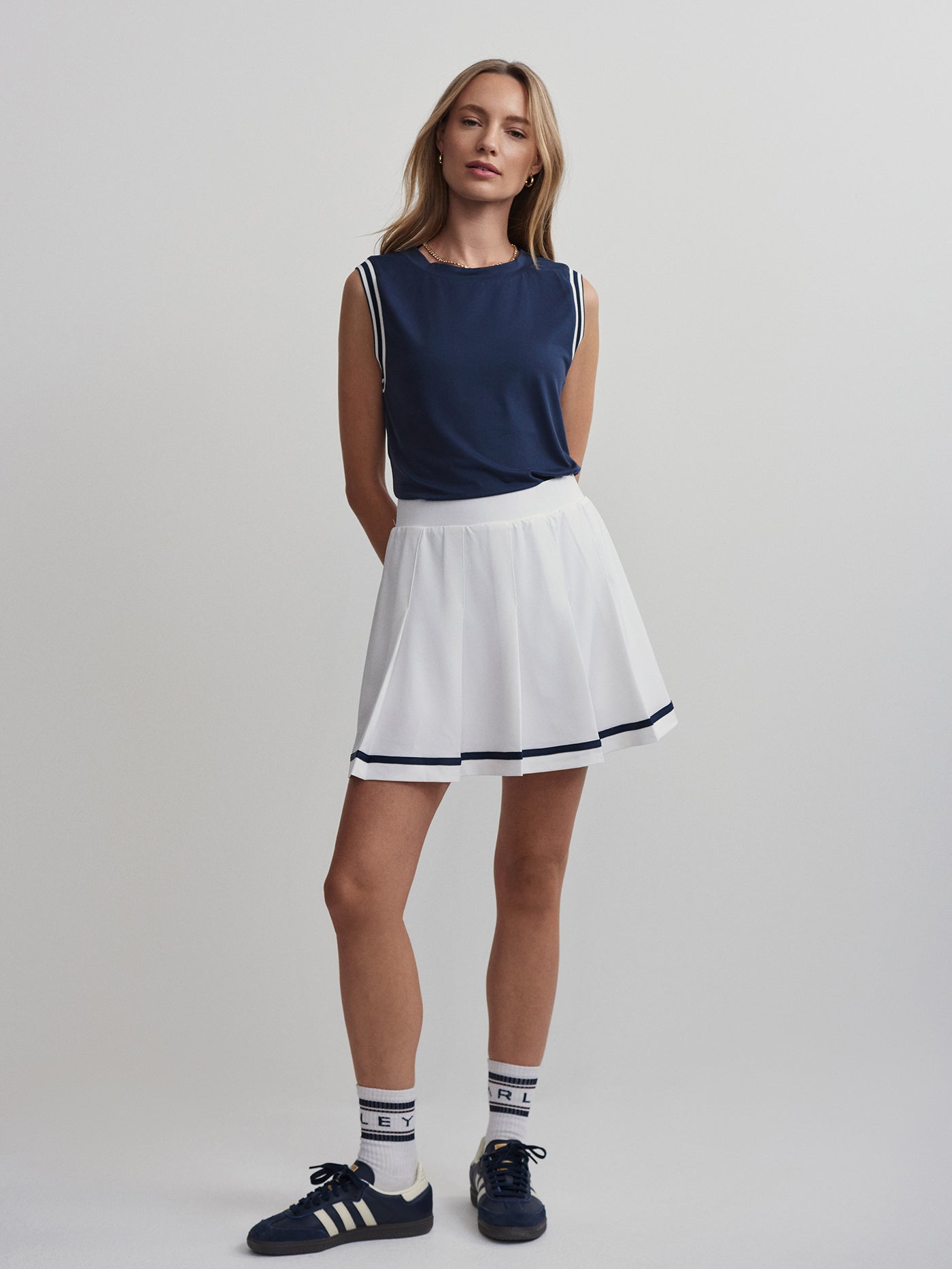 Varley White Clarendon High Rise Skort 16 | VARLEY US