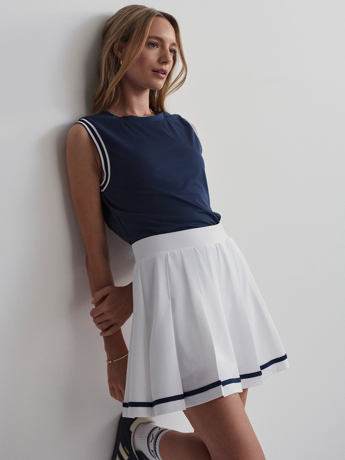 Varley White Clarendon High Rise Skort 16 | VARLEY US