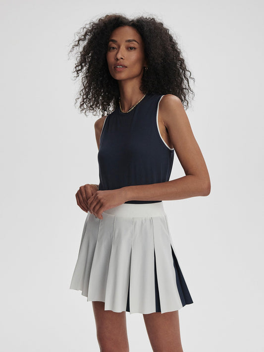 Varley White/ Blue Nights Bronte 2 in 1 Skirt 15.5