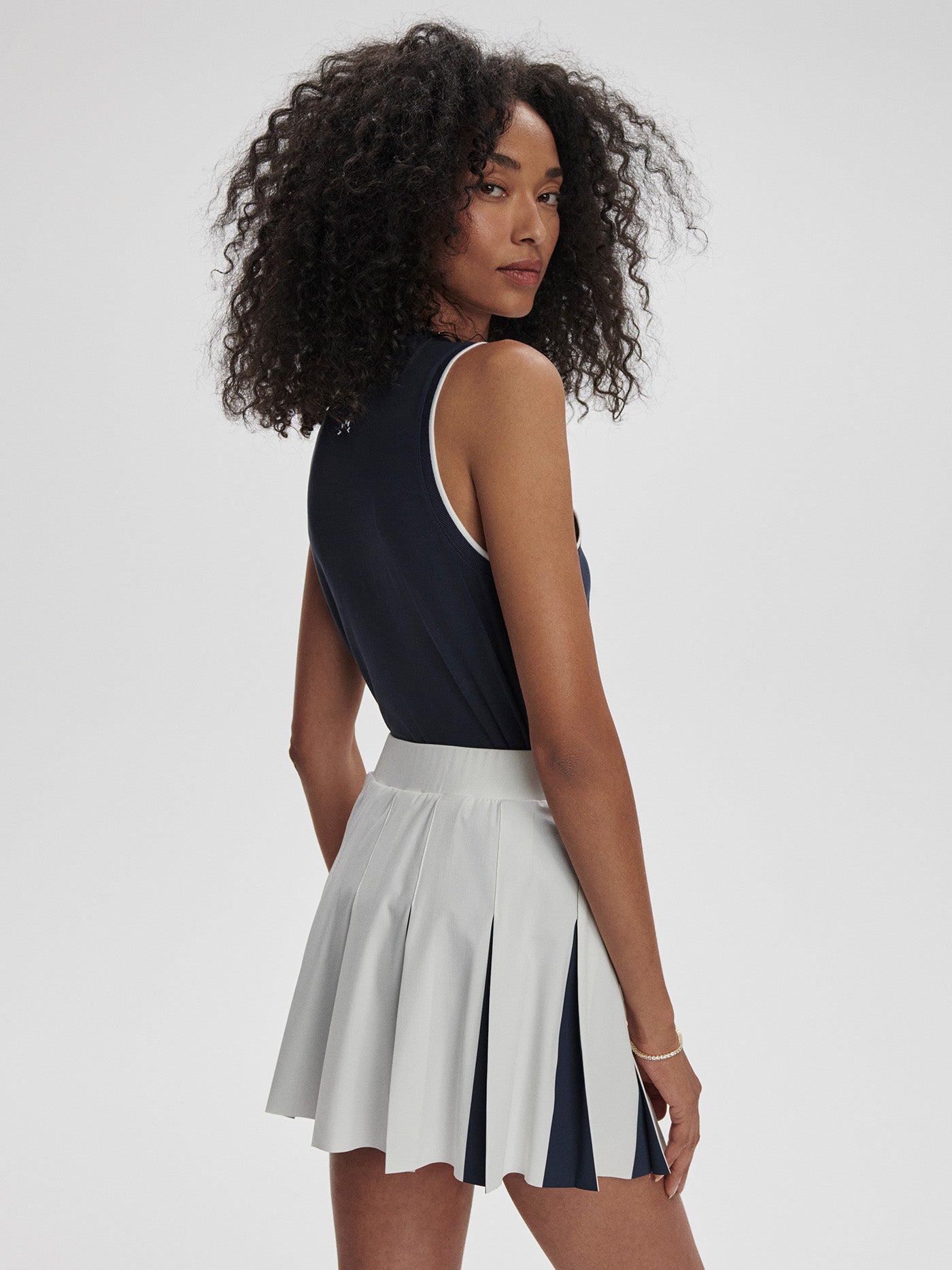 Varley White/ Blue Nights Bronte 2 in 1 Skirt 15.5