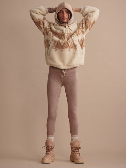 Varley Taupe Marl Always Warm Base Layer Legging | VARLEY US