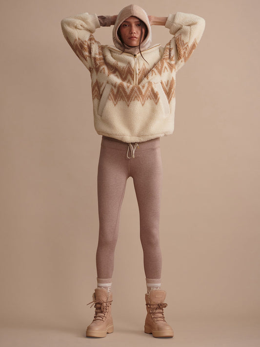 Varley Taupe Marl Always Warm Base Layer Legging | VARLEY US
