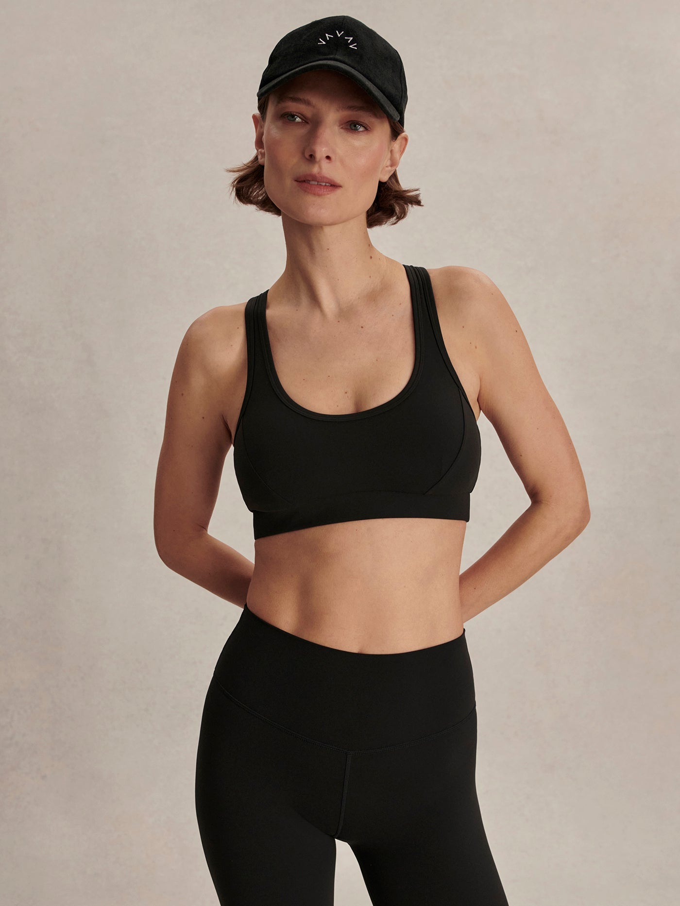 Varley Black Always Selma Bra