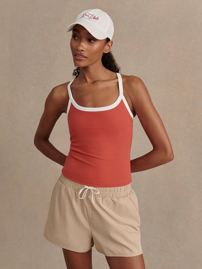 Varley Baked Apple Theon Scoop Neck Tank