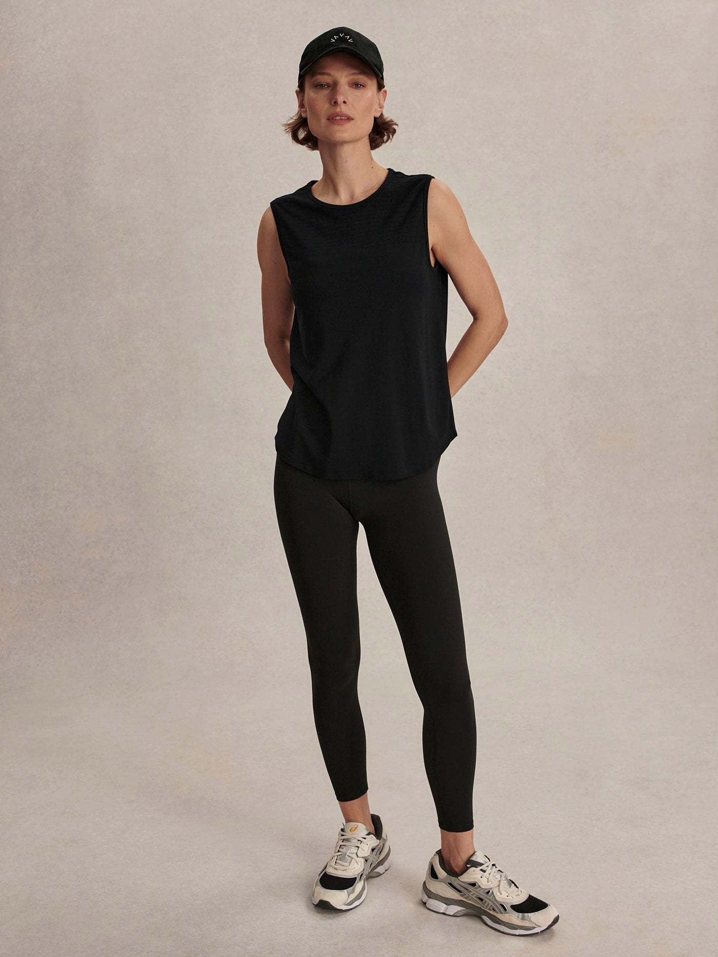 Varley Black Nolan Seamless Longline Tank