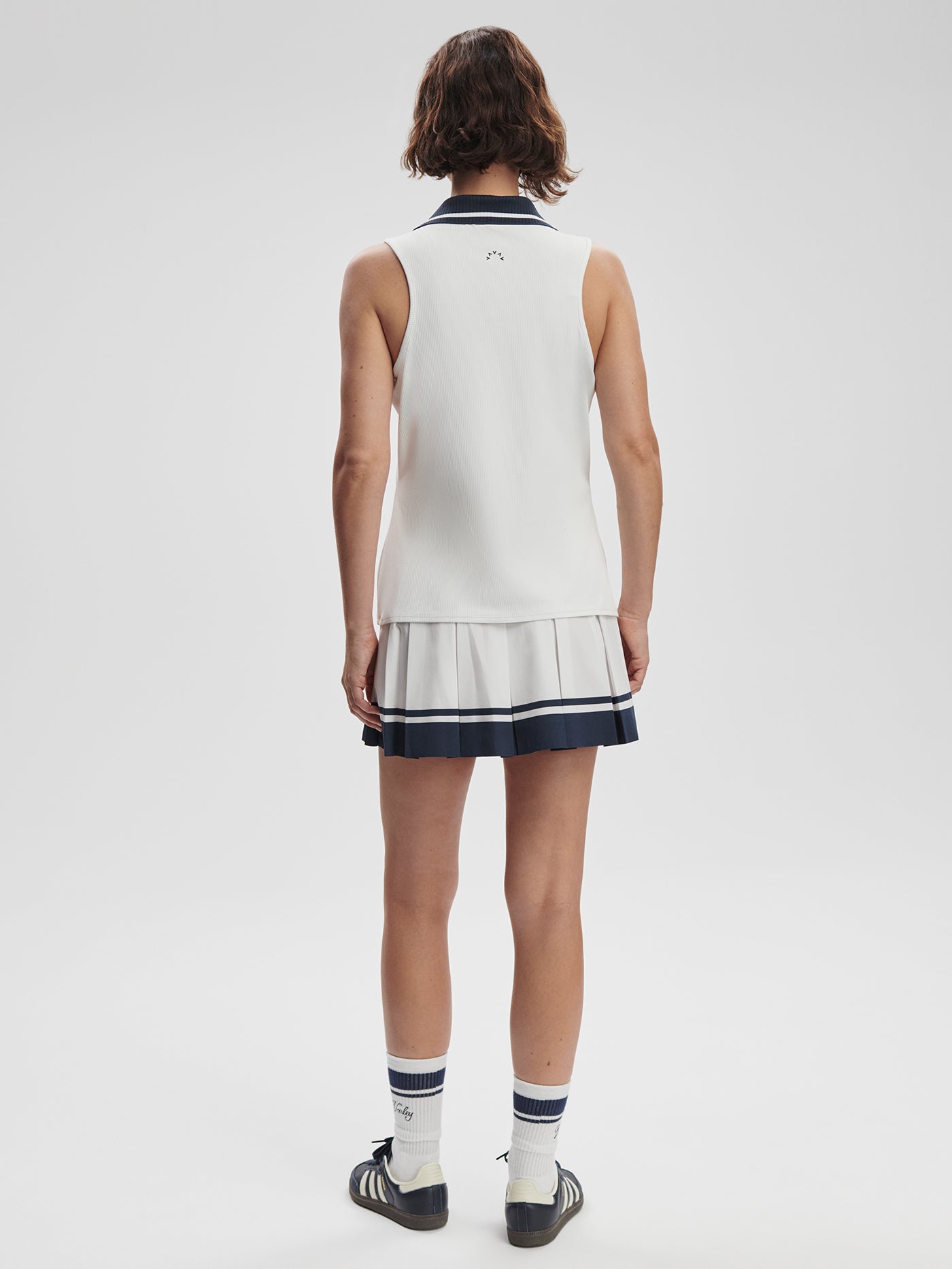 Varley White/ Blue Nights Jerry Performance Tank