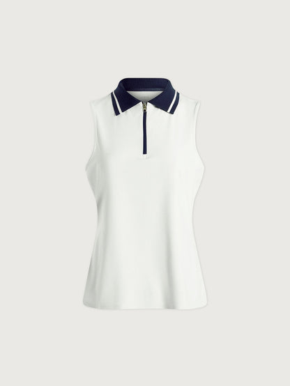 Varley White/ Blue Nights Jerry Performance Tank