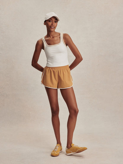 Varley White/ Apple Cinnamon Barney Piped Tank