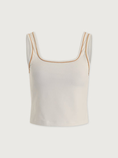 Varley White/ Apple Cinnamon Barney Piped Tank