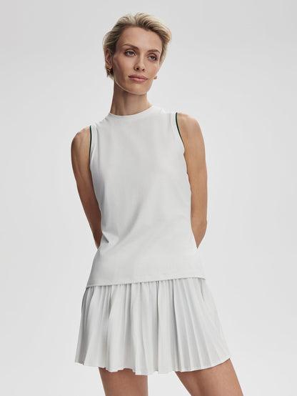 Varley White/ Forest Arton Performance Tank