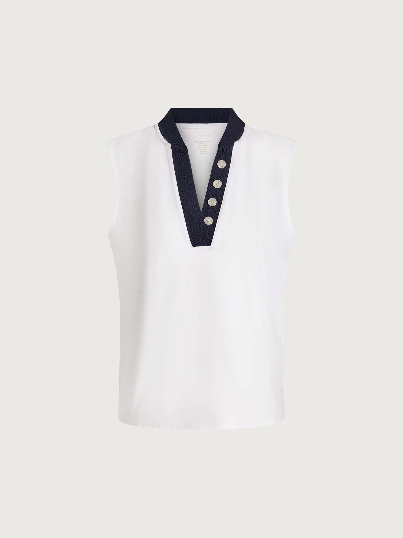 Varley White/ Blue Nights Shelby Performance Tank | VARLEY US