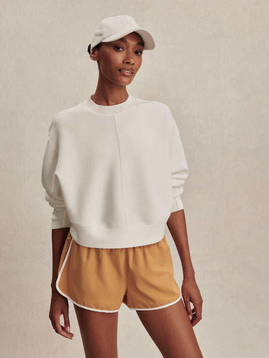 Varley Snow White Tasmin Cropped Sweat