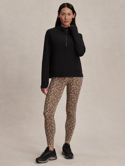 Varley Black Karo Half Zip Active Sweat