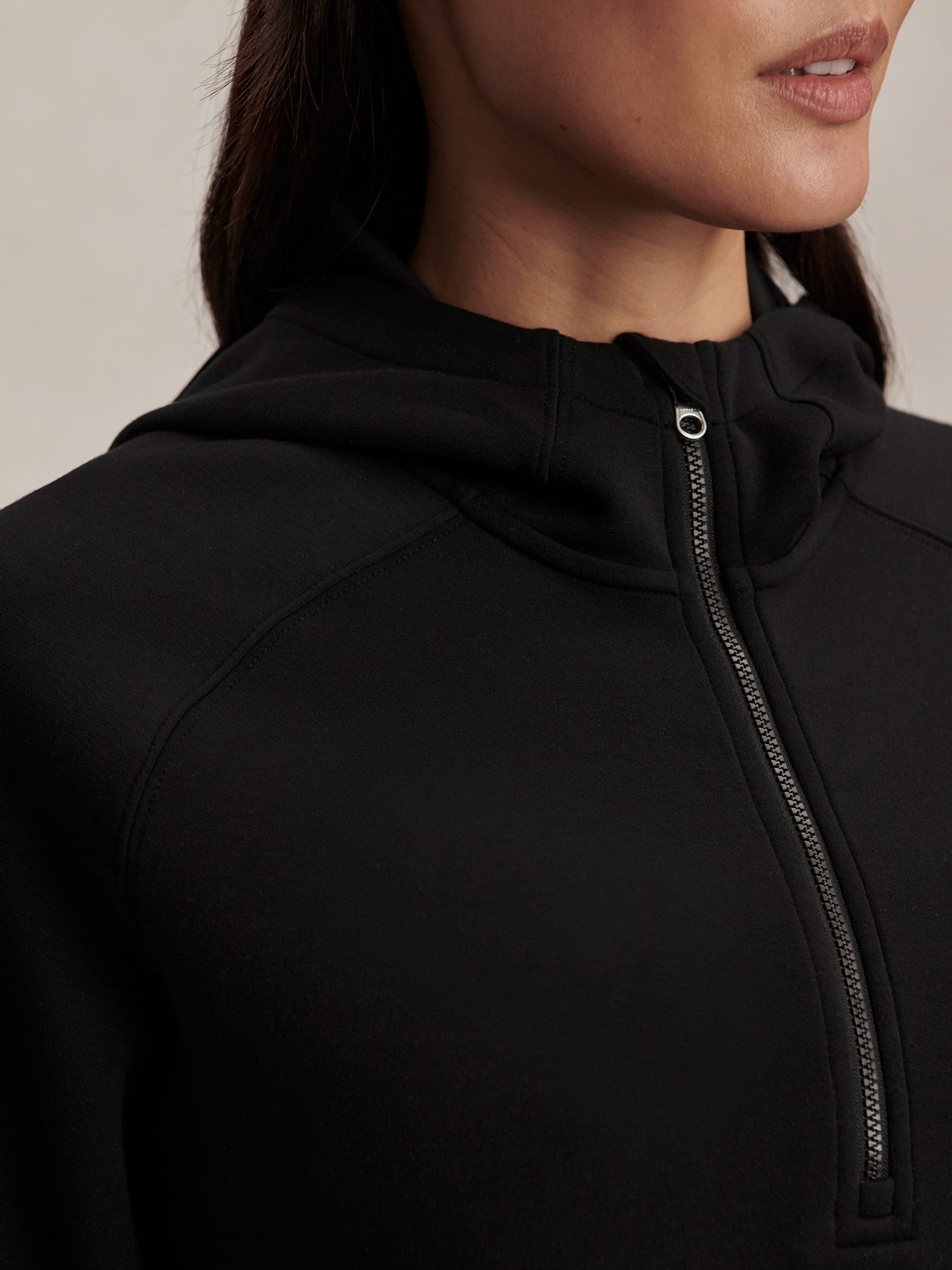 Varley Black Karo Half Zip Active Sweat