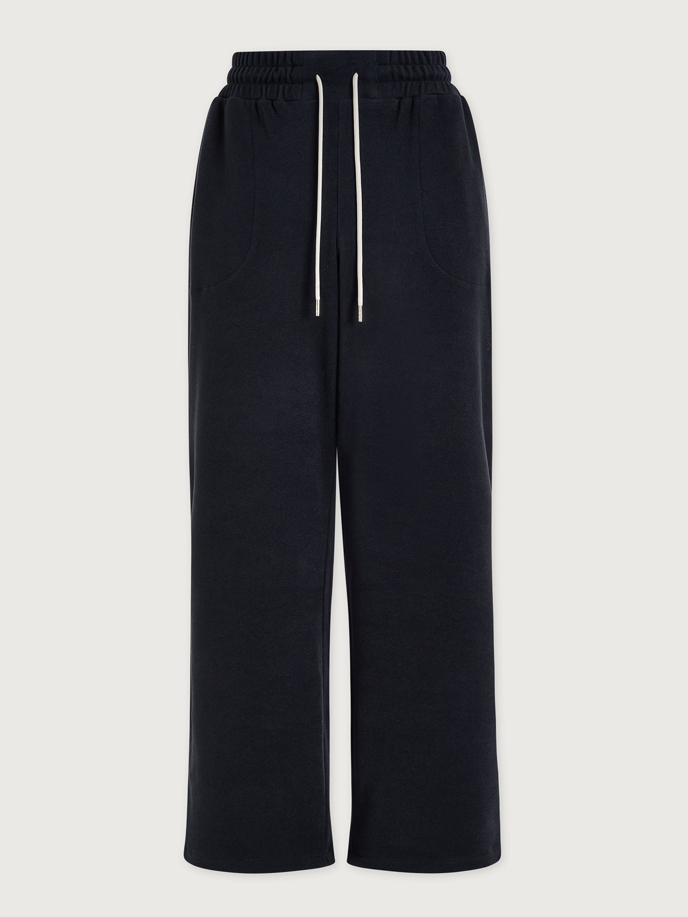 Varley Black/ Snow White Brushed Rib Straight Leg Pant 28