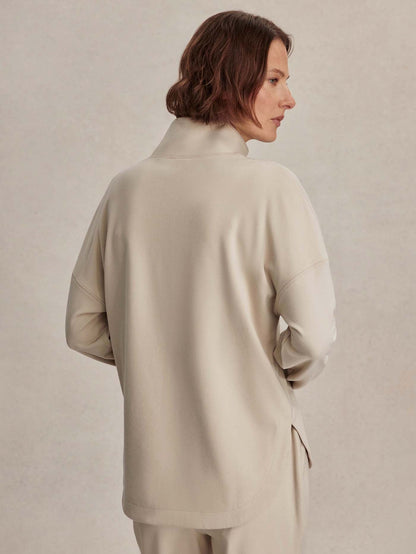Varley Cement Marl Erina Half-Zip Active Sweatshirt