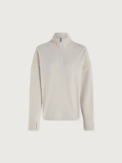 Varley Cement Marl Erina Half-Zip Active Sweatshirt