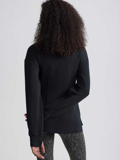 Varley Black Cleo Half-Zip Active Sweatshirt