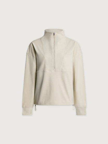 Varley Cement Marl Timberley Half-Zip Active Sweatshirt