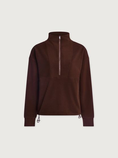 Varley Cement Marl Timberley Half-Zip Active Sweatshirt